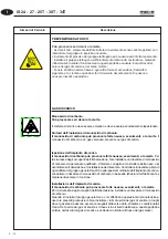 Предварительный просмотр 12 страницы Mase I.S. 24 Use, Maintenance And Installation Manual