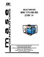 Mase MW 170 HB-RE Use And Maintenance Manual предпросмотр