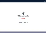 Предварительный просмотр 3 страницы Maserati Ghibli 2021 Owner'S Manual