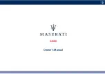 Предварительный просмотр 3 страницы Maserati Ghibli Owner'S Manual