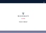 Maserati Levante 2019 Owner'S Manual предпросмотр