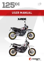 Mash 125cc X-RIDE User Manual предпросмотр