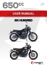 Предварительный просмотр 1 страницы Mash Six Hundred 650cc User Manual