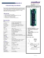 Preview for 2 page of Masibus MAS-AI-08-D Manual