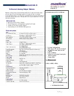 Preview for 2 page of Masibus MAS-AO-08-D Manual