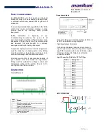 Preview for 3 page of Masibus MAS-AO-08-D Manual