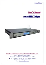 Masibus masTER T-Sync MTS200 User Manual preview