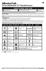 Preview for 3 page of Masimo Adhesive Pads Directions For Use Manual