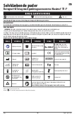 Preview for 10 page of Masimo Adhesive Pads Directions For Use Manual