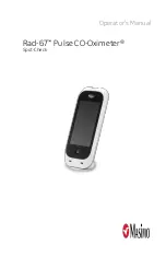 Masimo Rad-67 Pulse CO-Oximeter Operator'S Manual preview