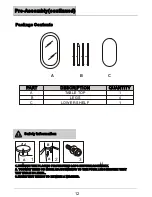 Preview for 12 page of Mason Green DURHAM 0-05623665-6 Use And Care Manual