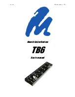 Предварительный просмотр 1 страницы Masotti TB6 User Manual