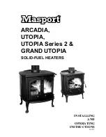 Masport ARCADIA Installing And Operating Instructions preview