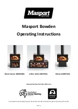 Masport Bowden Coffee Table Operating Instructions Manual preview