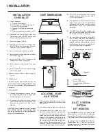 Предварительный просмотр 6 страницы Masport FireGenie PG33-LPG Owners & Installation Manual