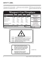 Предварительный просмотр 4 страницы Masport Geneva F39-LPG Owners & Installation Manual