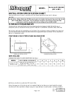 Masport Mackenzie R10000 Installation Specification Sheet preview