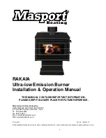 Masport RAKAIA Installation & Operation Manual preview