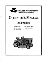 MASSEY FERGUSON 1691221 Operator'S Manual preview