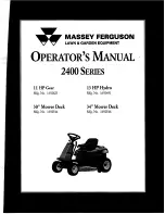 Предварительный просмотр 1 страницы MASSEY FERGUSON 1692491 Operator'S Manual