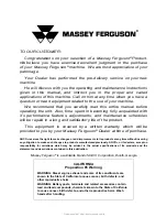 Предварительный просмотр 2 страницы MASSEY FERGUSON 9695 CE Operator'S Manual