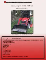 MASSEY FERGUSON GC1705 Installation Manual preview