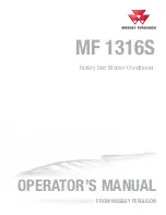 Предварительный просмотр 1 страницы MASSEY FERGUSON MF 1316S Operator'S Manual