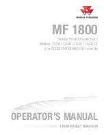 MASSEY FERGUSON MF 1800 Operator'S Manual предпросмотр