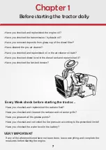 Preview for 7 page of MASSEY FERGUSON MF 260 Care Instructions