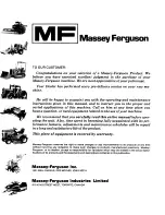 Предварительный просмотр 2 страницы MASSEY FERGUSON MF 3650 PTO Operator'S Manual