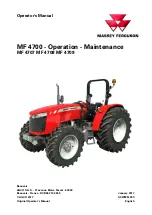 MASSEY FERGUSON MF 4700 Operator'S Manual preview