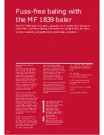 Предварительный просмотр 4 страницы MASSEY FERGUSON MF1839 - Brochure