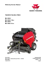 MASSEY FERGUSON RB 4160 V Workshop Service Manual предпросмотр