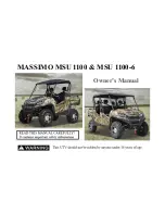 Massimo MSU 1100 Owner'S Manual preview