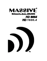 Massive Audio HD 1600.4 Instruction Manual предпросмотр