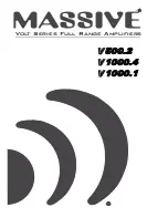 Massive Audio Volt V1000.1 Instruction Manual preview