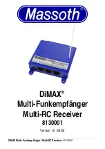 Preview for 1 page of Massoth DiMAX 8130001 Manual