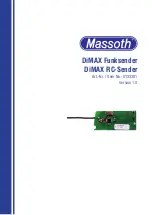 Massoth DiMAX 8133301 Manual preview