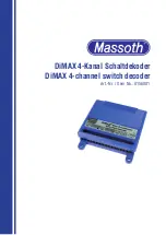 Preview for 1 page of Massoth DiMAX 8156001 Manual