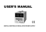 Предварительный просмотр 1 страницы Mastech HY3000M Series User Manual