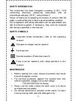 Preview for 2 page of Mastech MAS830B Operator'S Instruction Manual