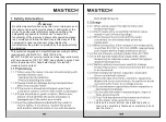 Preview for 3 page of Mastech MS2025A Operation Manual