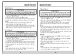 Preview for 8 page of Mastech MS2601 User Manual