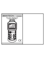 Mastech ms5908 Operation Manual preview