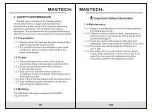 Предварительный просмотр 3 страницы Mastech MS6252A Operation Manual