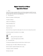 Preview for 1 page of Mastech MS6700 Operation Manual