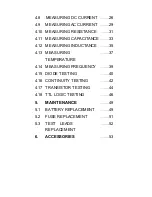 Preview for 3 page of Mastech MS8201H Operator'S Manual