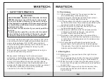 Preview for 3 page of Mastech MS8211D Instruction Manual