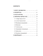 Preview for 2 page of Mastech MS8230B User Manual