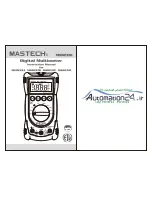 Mastech MS8233A Instruction Manual preview